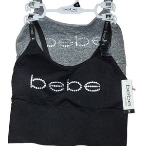 💕HP💕NWT BeBe 2pack Seamless Longline Bramis💕Size 1X